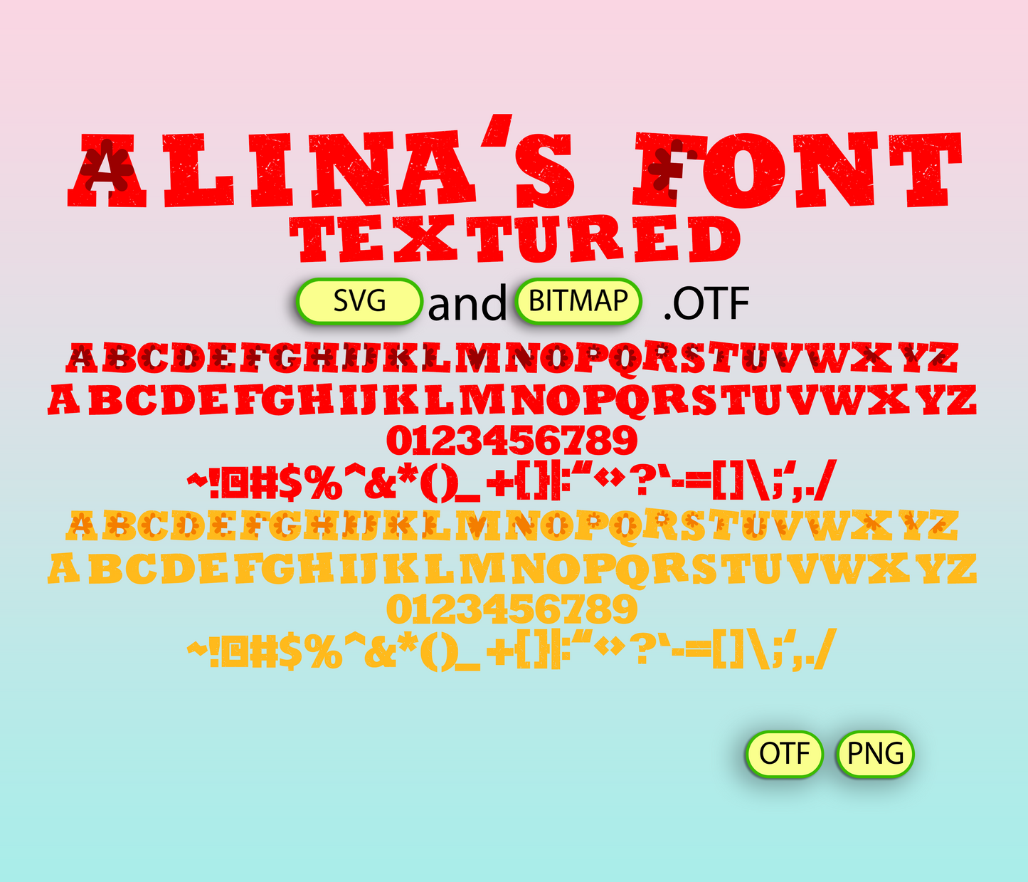 Festive Spirit Font Textured Big Bundle