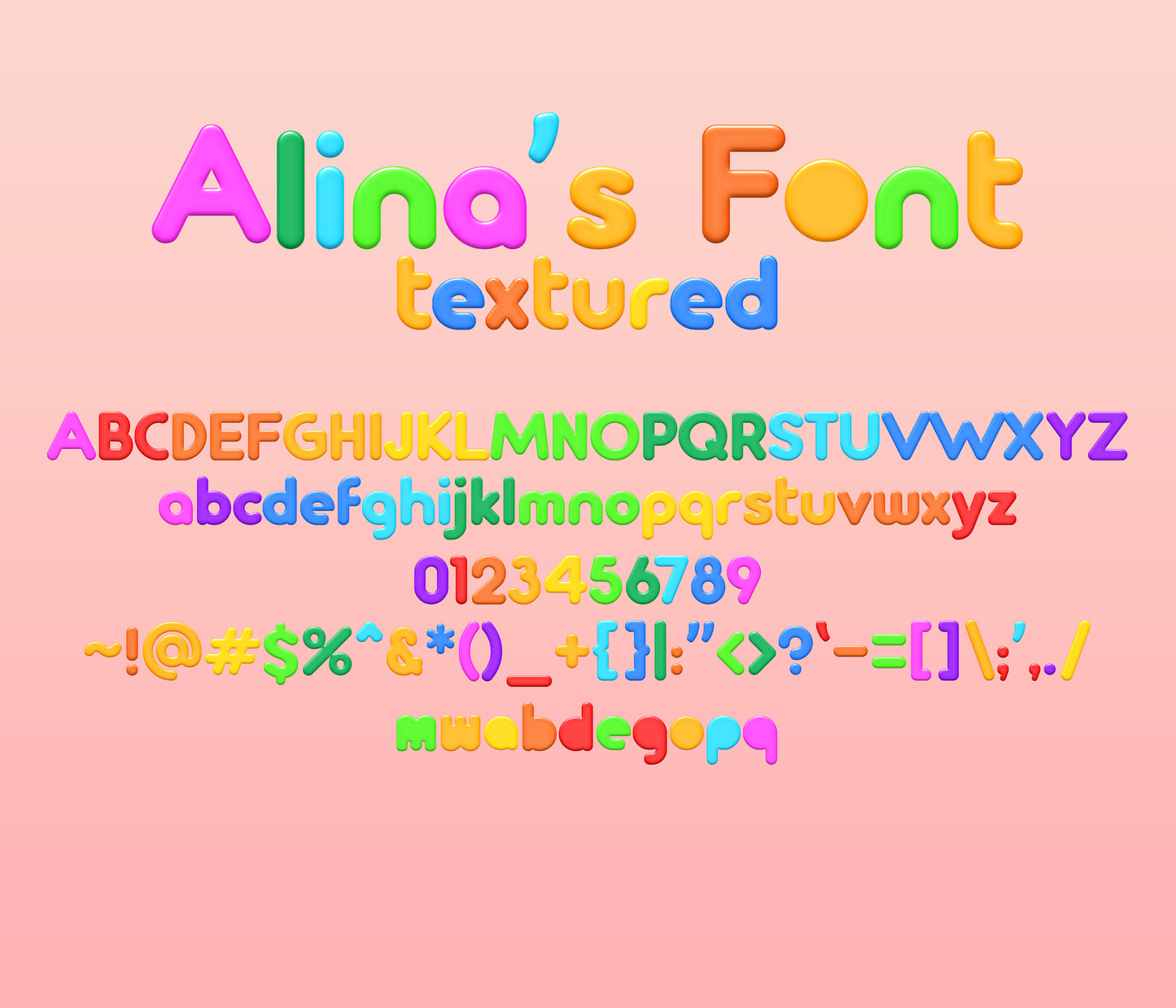 Kidshow Font Textured