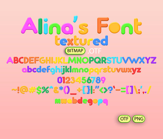 Kidshow Font Textured