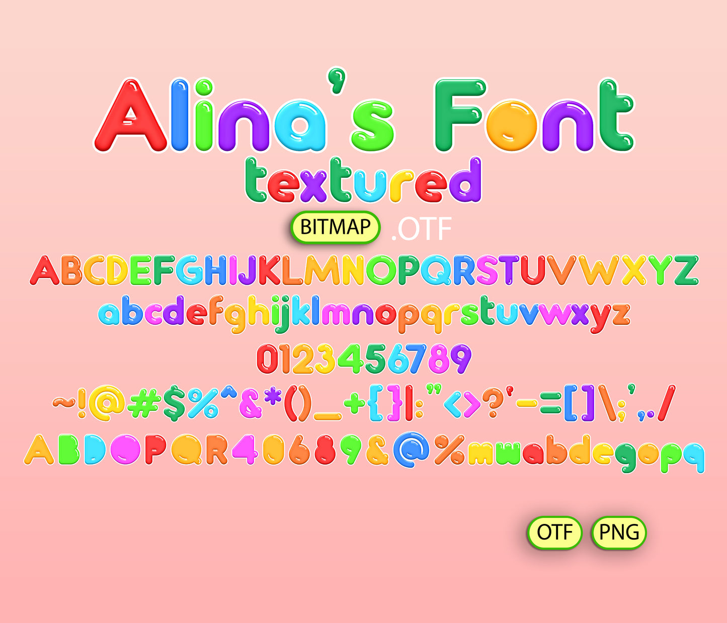 Melodic Nursery Rhyme Font Textured