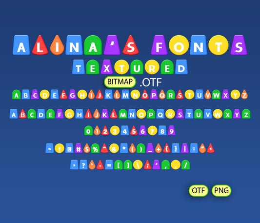 ColorBlox Font Textured