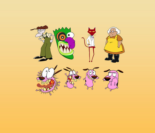 Courage The Cowardly Dog Free Stickers