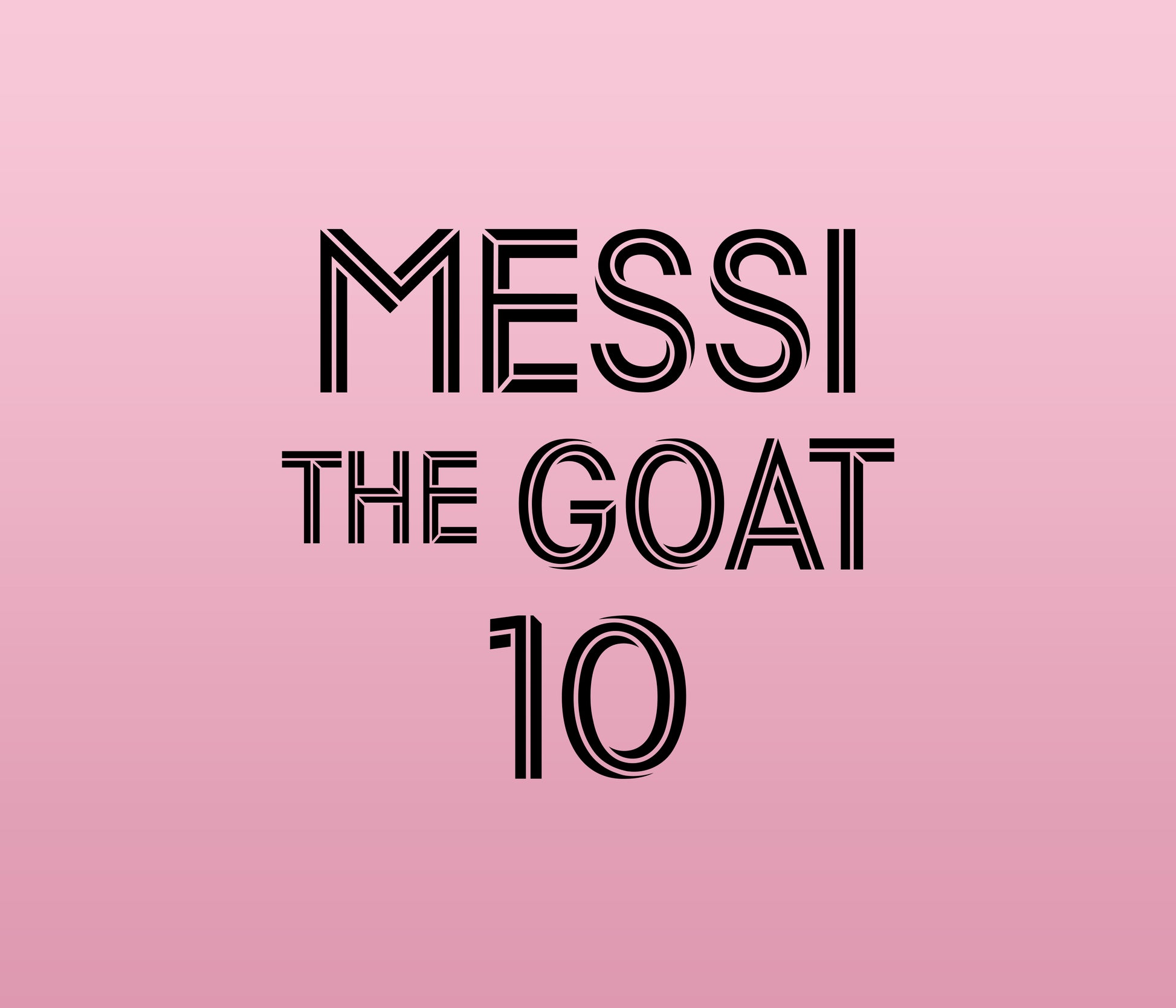 Personalize Miami Messi Logo the Goat Custom Your Name Pink 