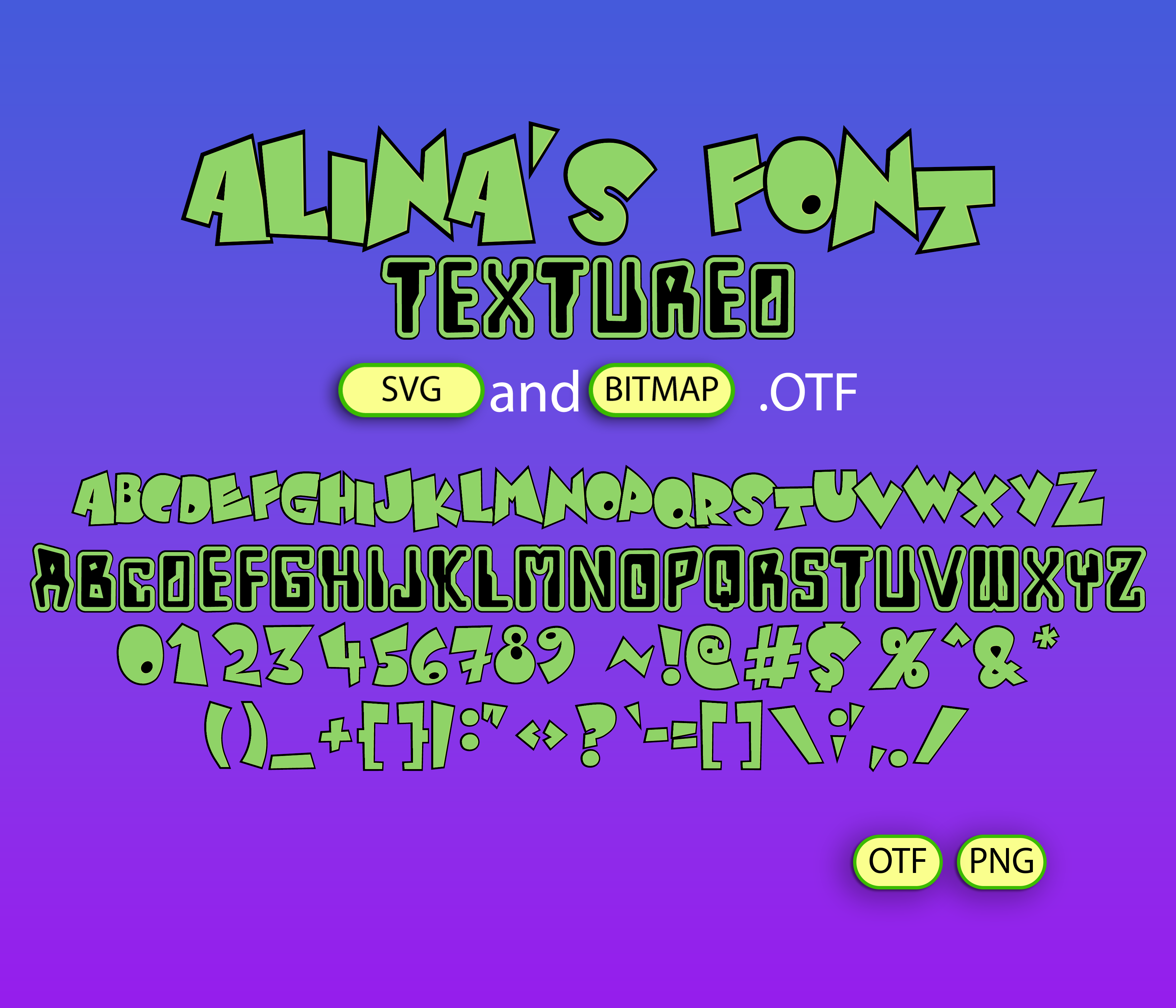 Dexter Textured Font – Alina's Fonts