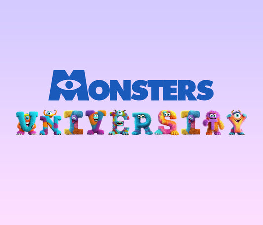 Monsters University Textured Font