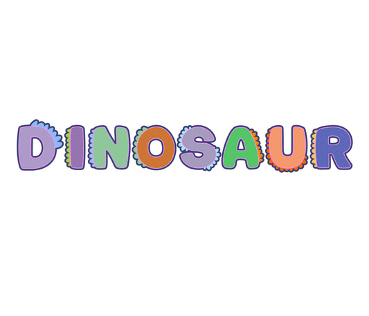 Dinosaur Color Textured Font
