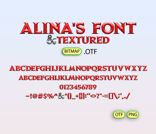 Epic Fantasy Font Textured