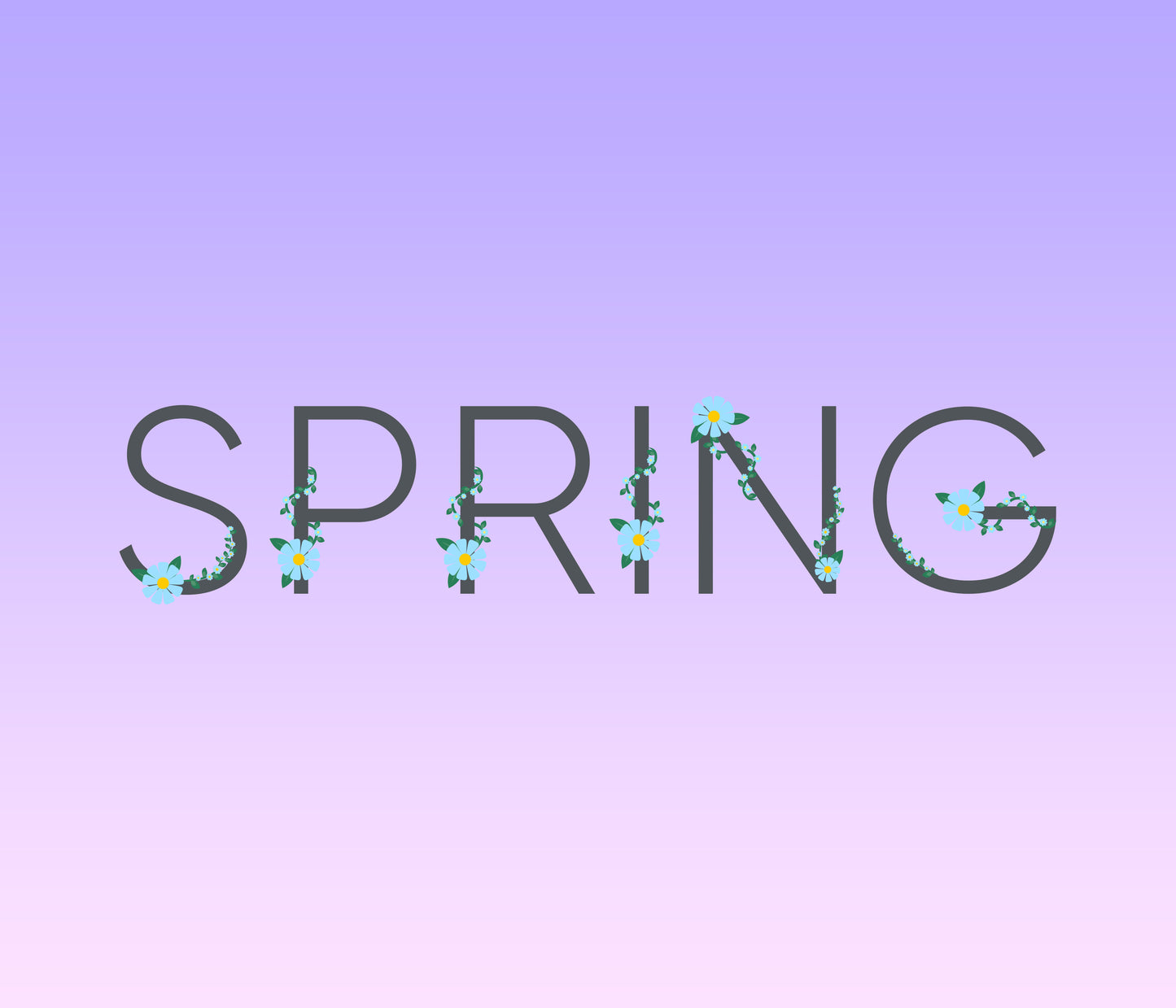 Spring Flowers Textured Font