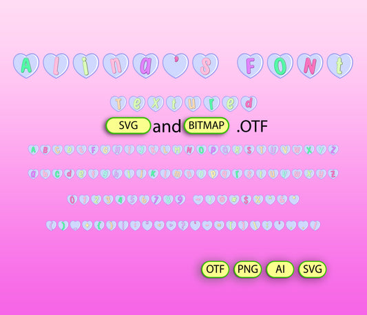 Friendship Palette for Boys Font Textured