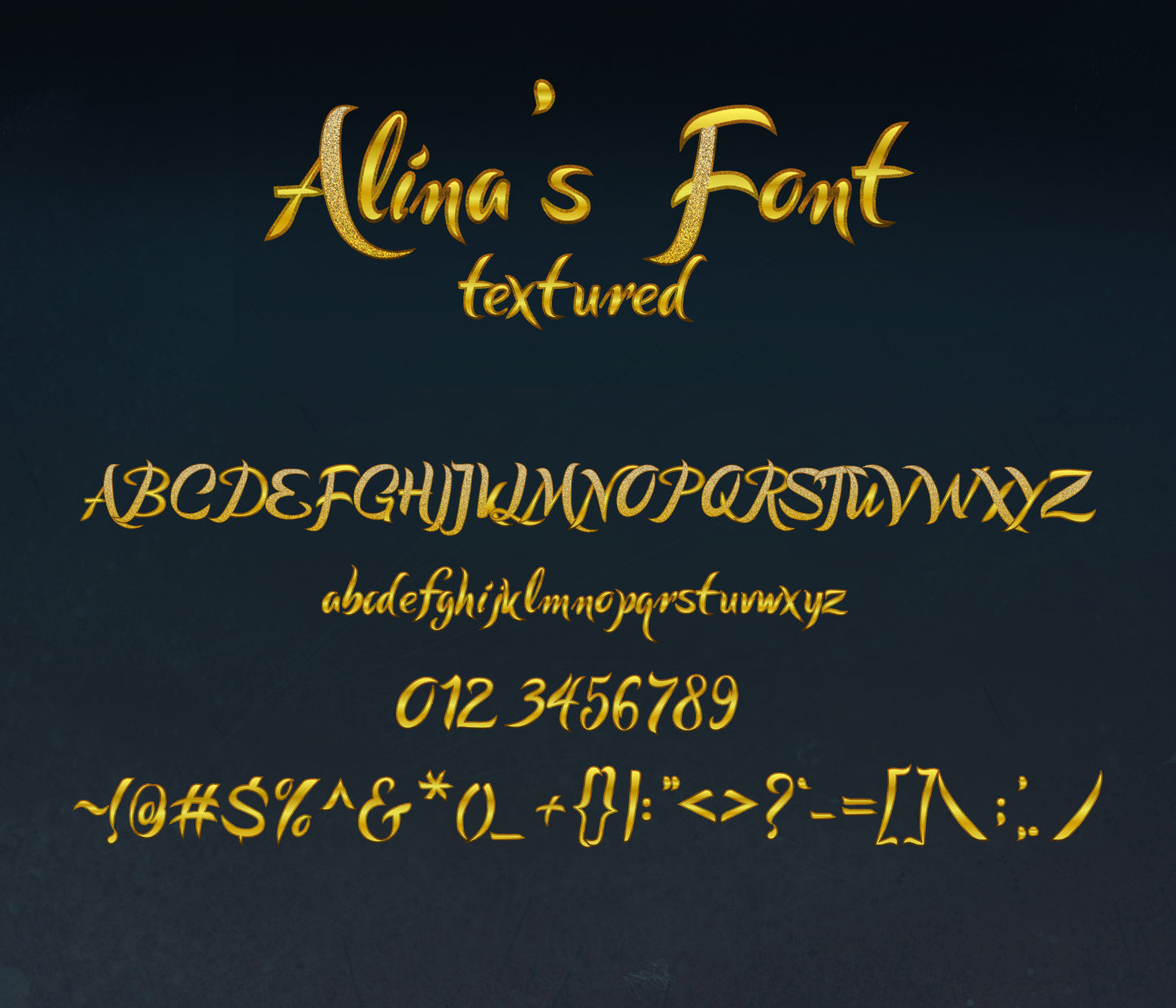 Aladdin Textured Font