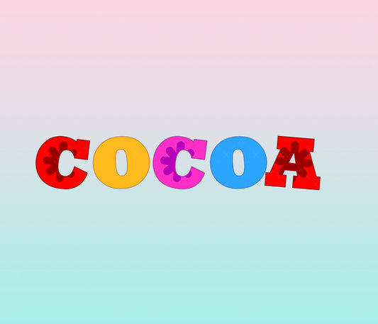 Coco Colored Font for Cricut Crafting
