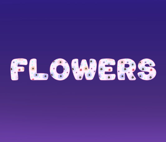 Flower Spring Textured Font