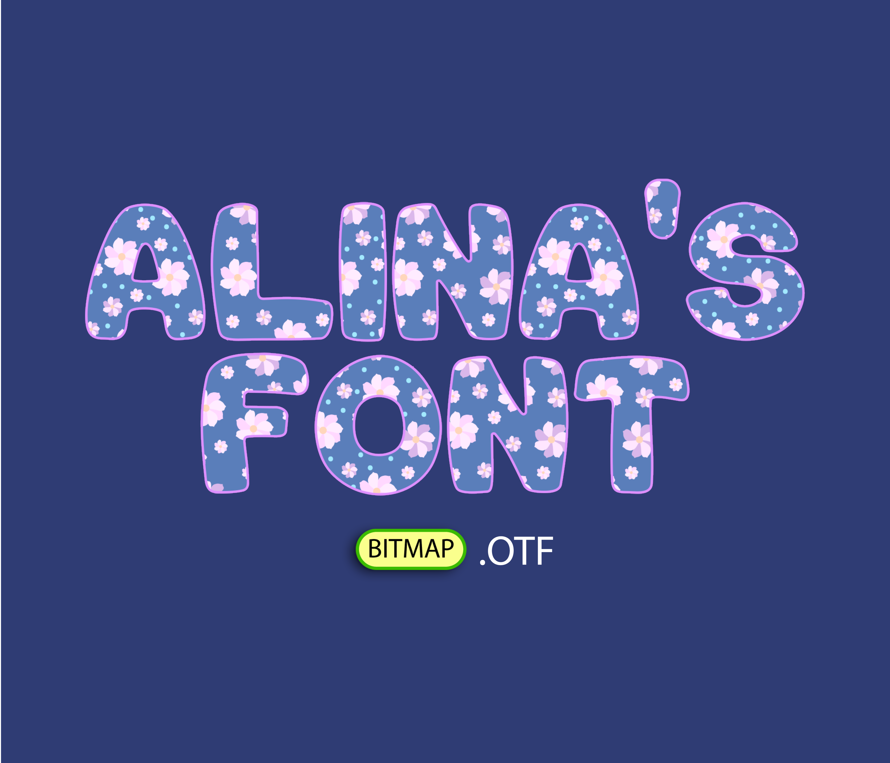 Flower Elegant Colored Pattern Font – Alina's Fonts