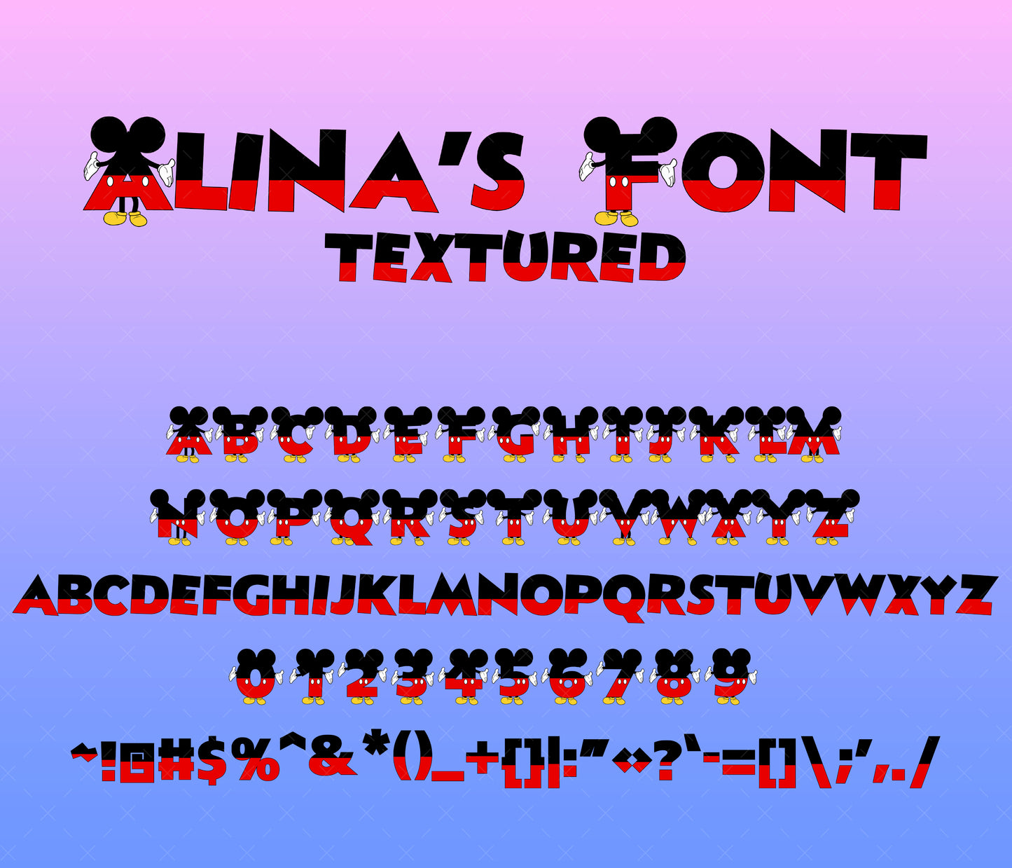 Whimsical Pals Fonts Textured Big Bundle