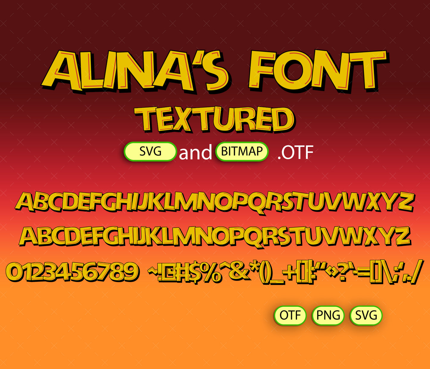 Toon Time Font Textured