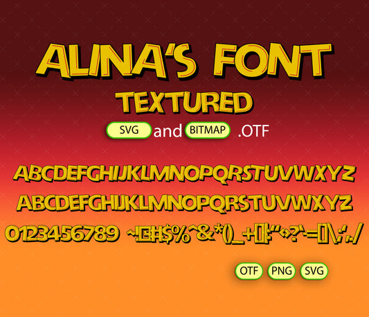 Toon Time Font Textured