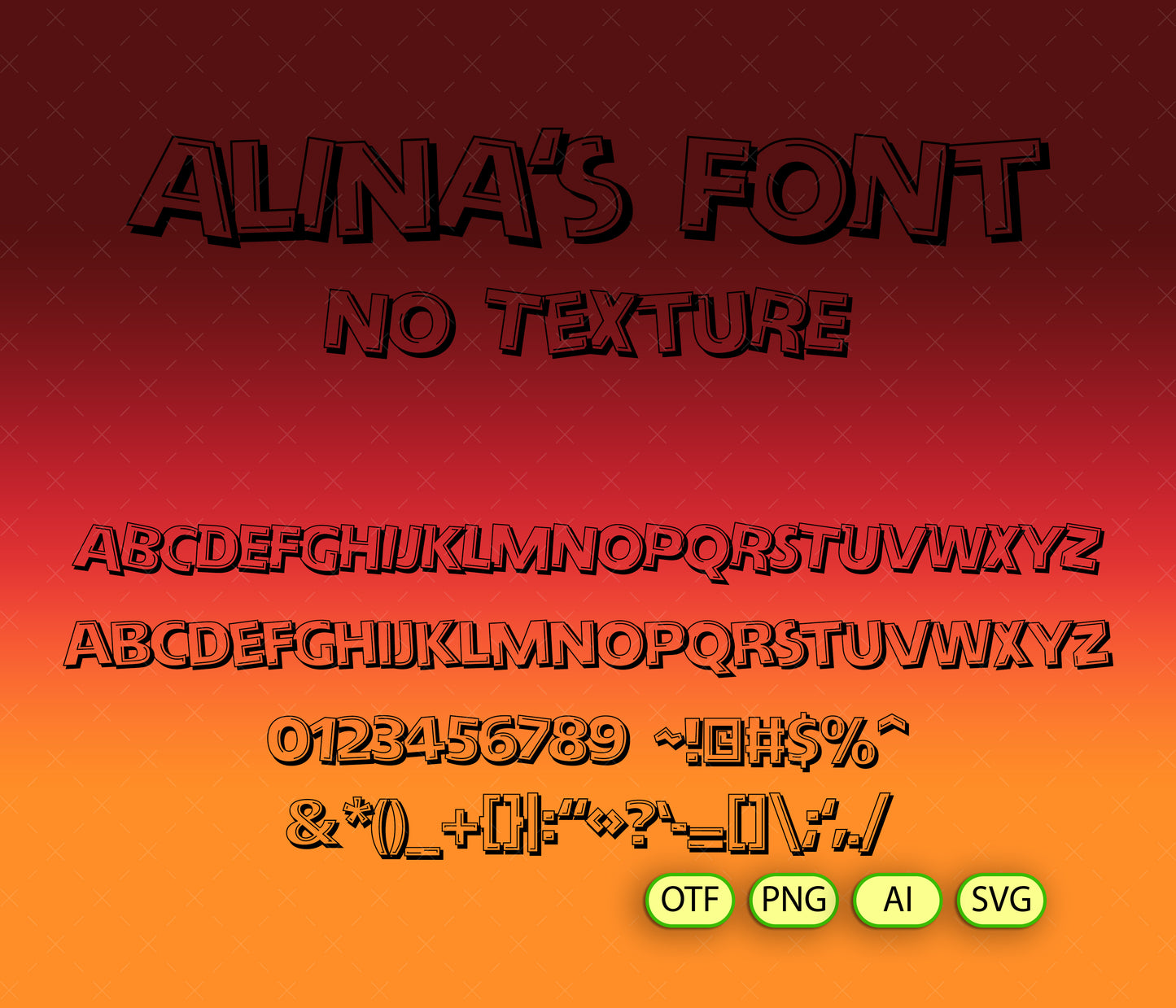 Toon Time Font Textured