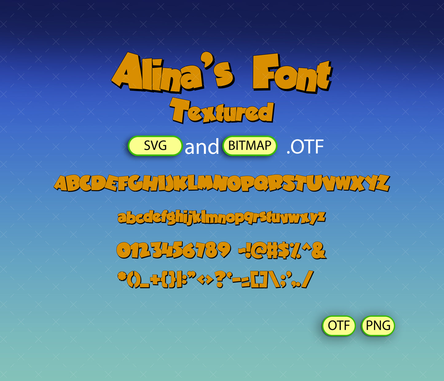 Lasagna Cat Font Textured