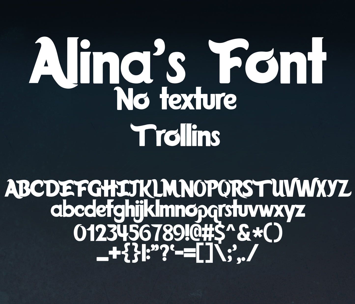 Trolls Band Together Textured Font