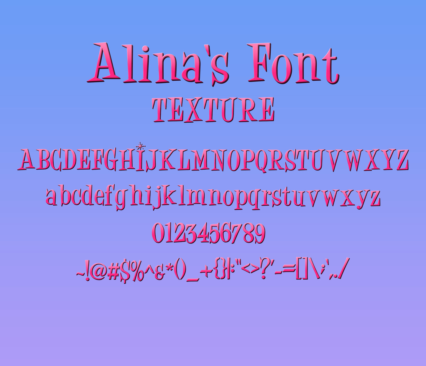 Pink Panter Textured Font