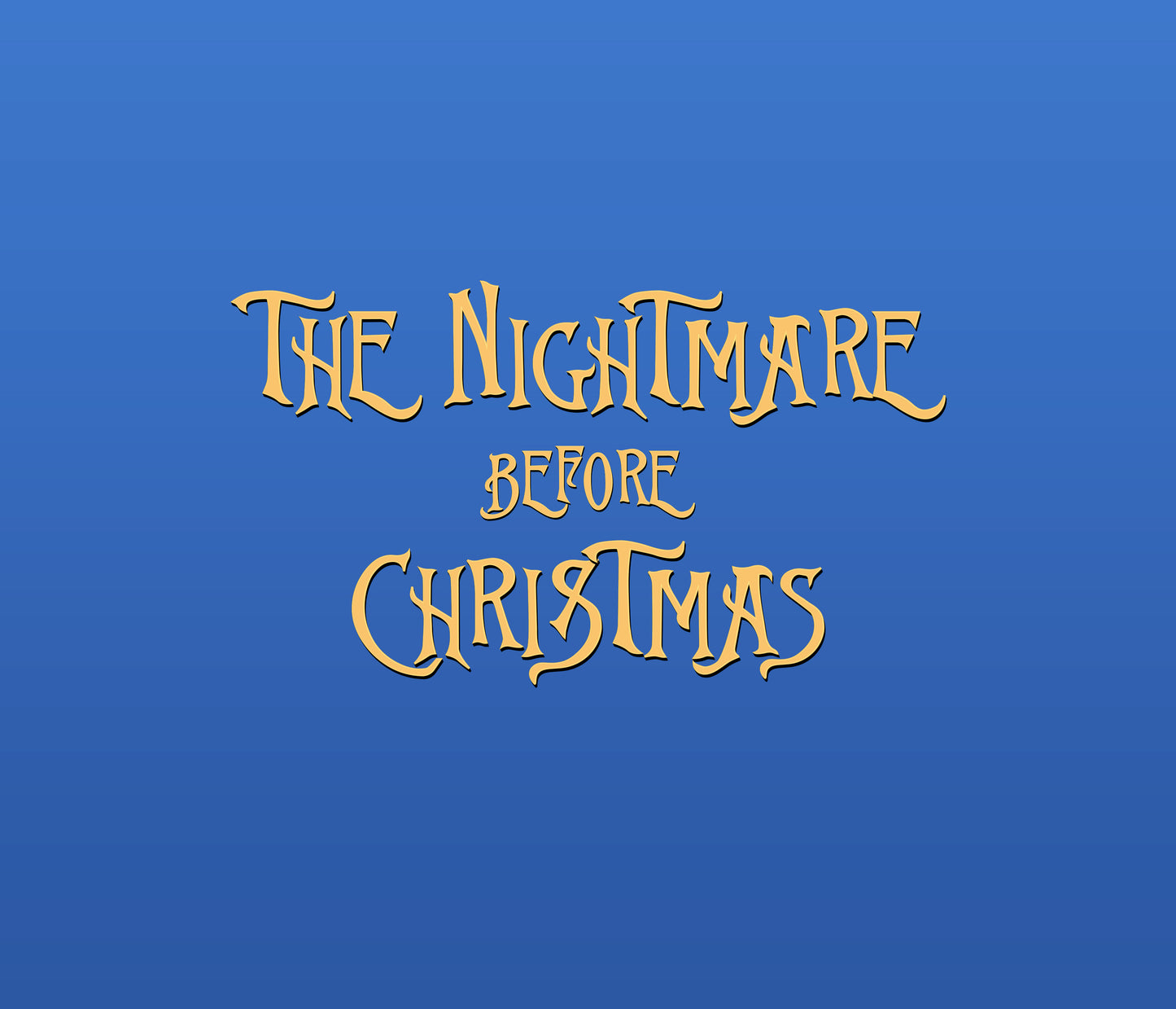 The Nightmare Before Christmas Textured Font