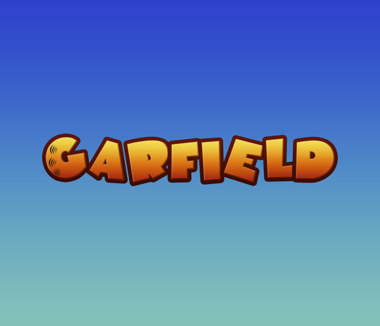 Garfield Textured Font