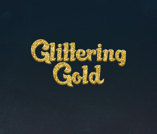 Glittering Gold Diamond Font
