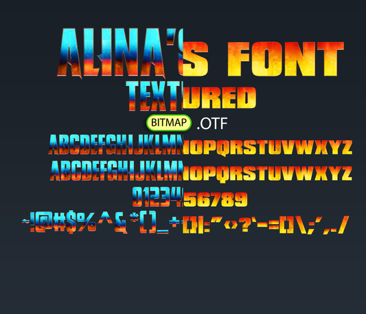 Titan Clash Font Textured Bundle