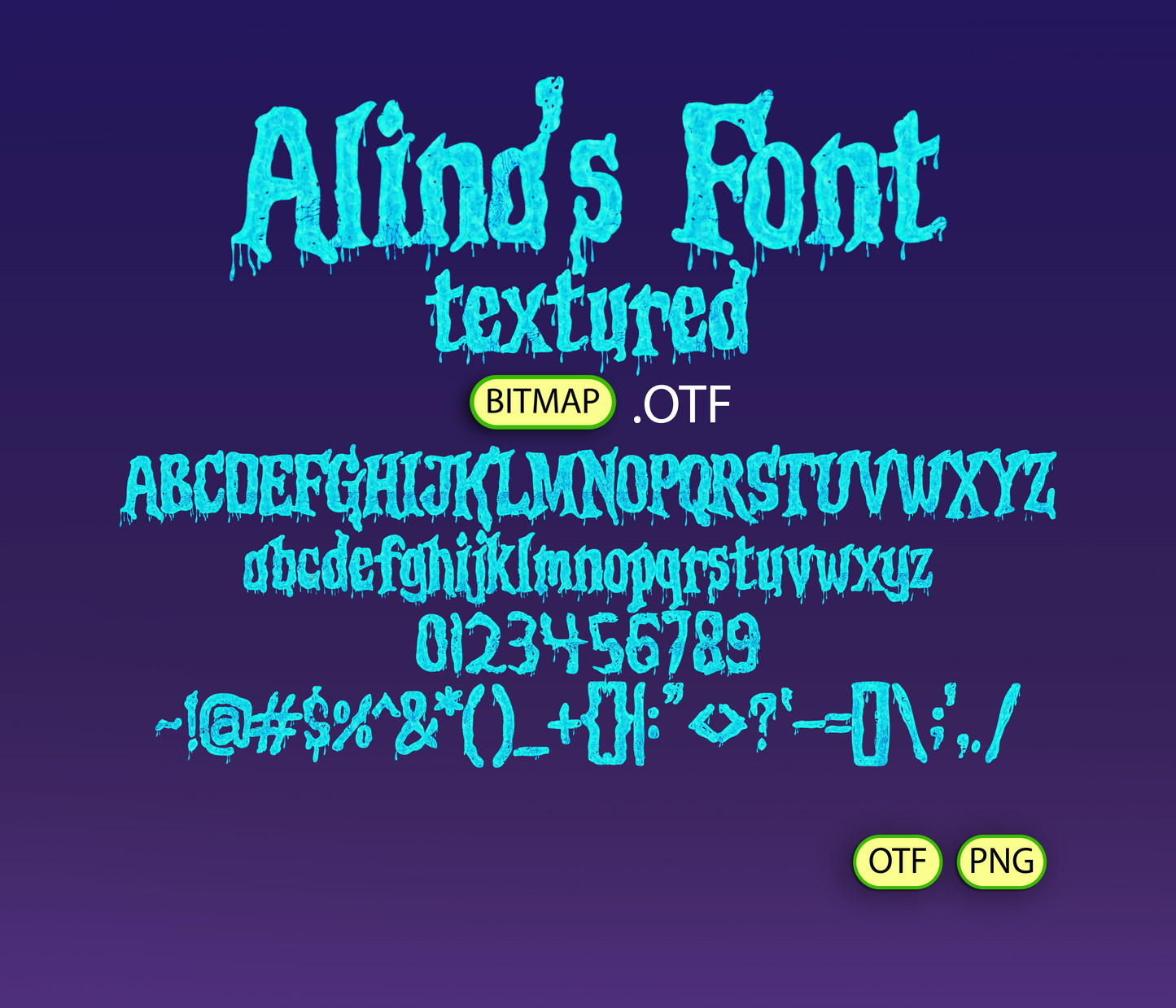 Eerie Bookworm Fright Font Textured