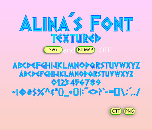 Greek Font Textured