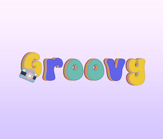 Groovy Retro Textured Colorful Font