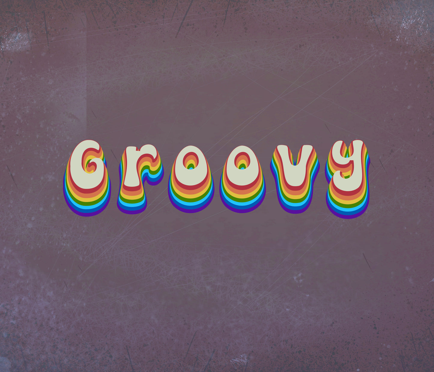 Groovy Psychedelic Splash of Rainbow