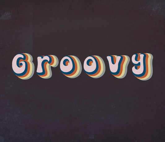 Groovy Retro Textured Font