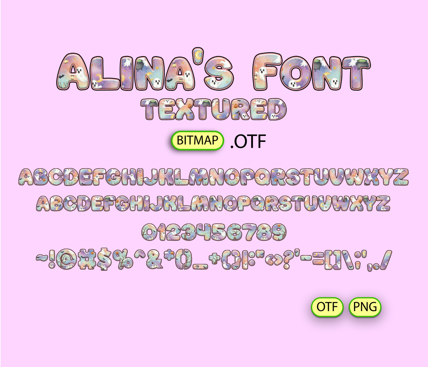 Friendly Spirits Pattern Font