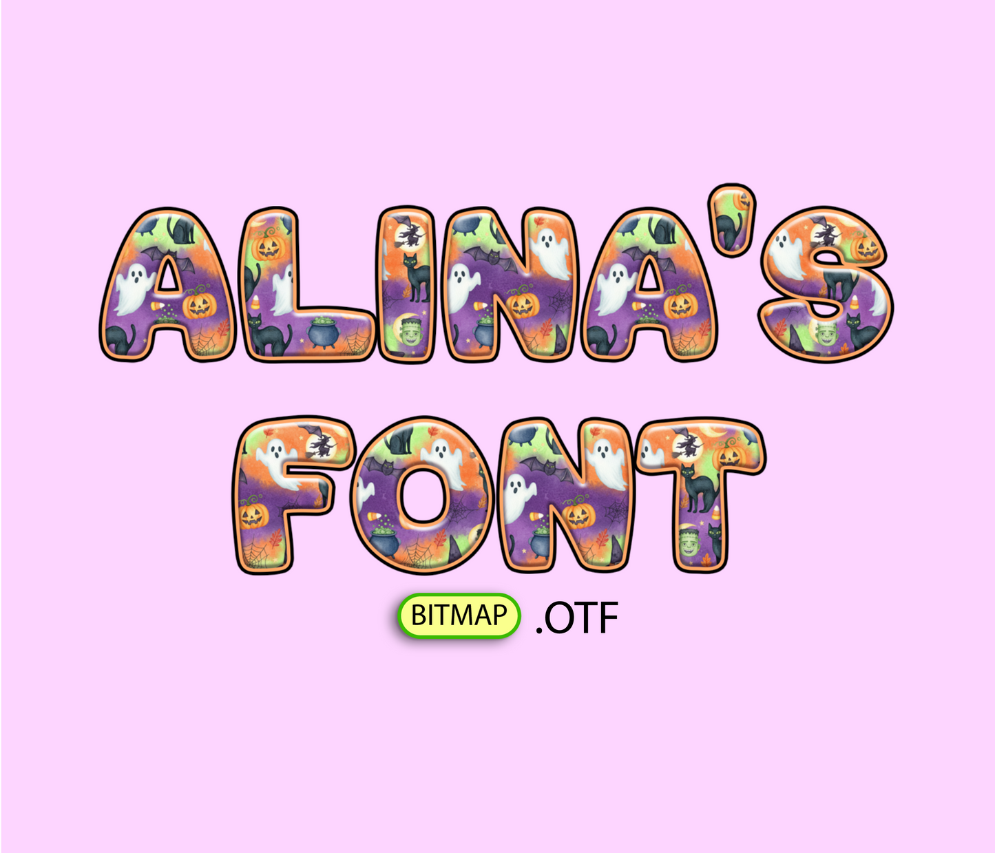 Adorable Specters Pattern Font