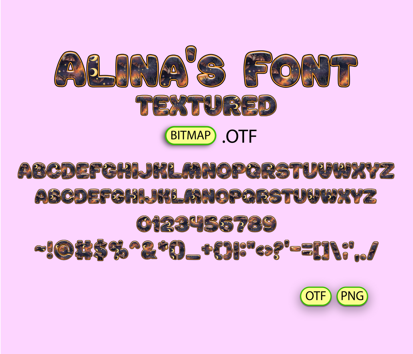 Sweet Spooky Spirits Pattern Font