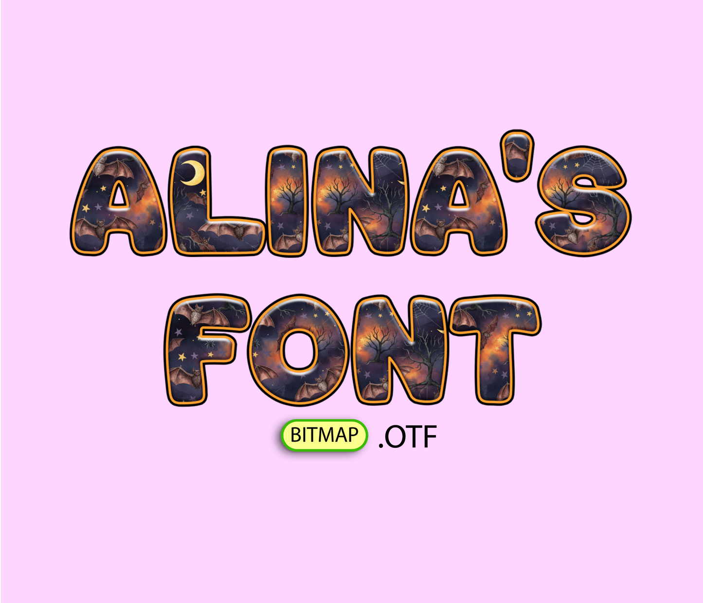 Sweet Spooky Spirits Pattern Font