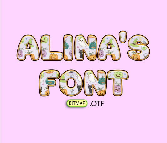 Ghoulish Colorful Halloween Pattern Font