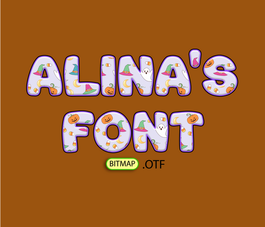 Ghoulish Fun Colorful Halloween Pattern Font