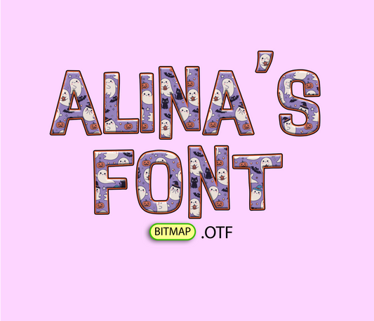 FREE Halloween Happy Ghosts Pattern Font