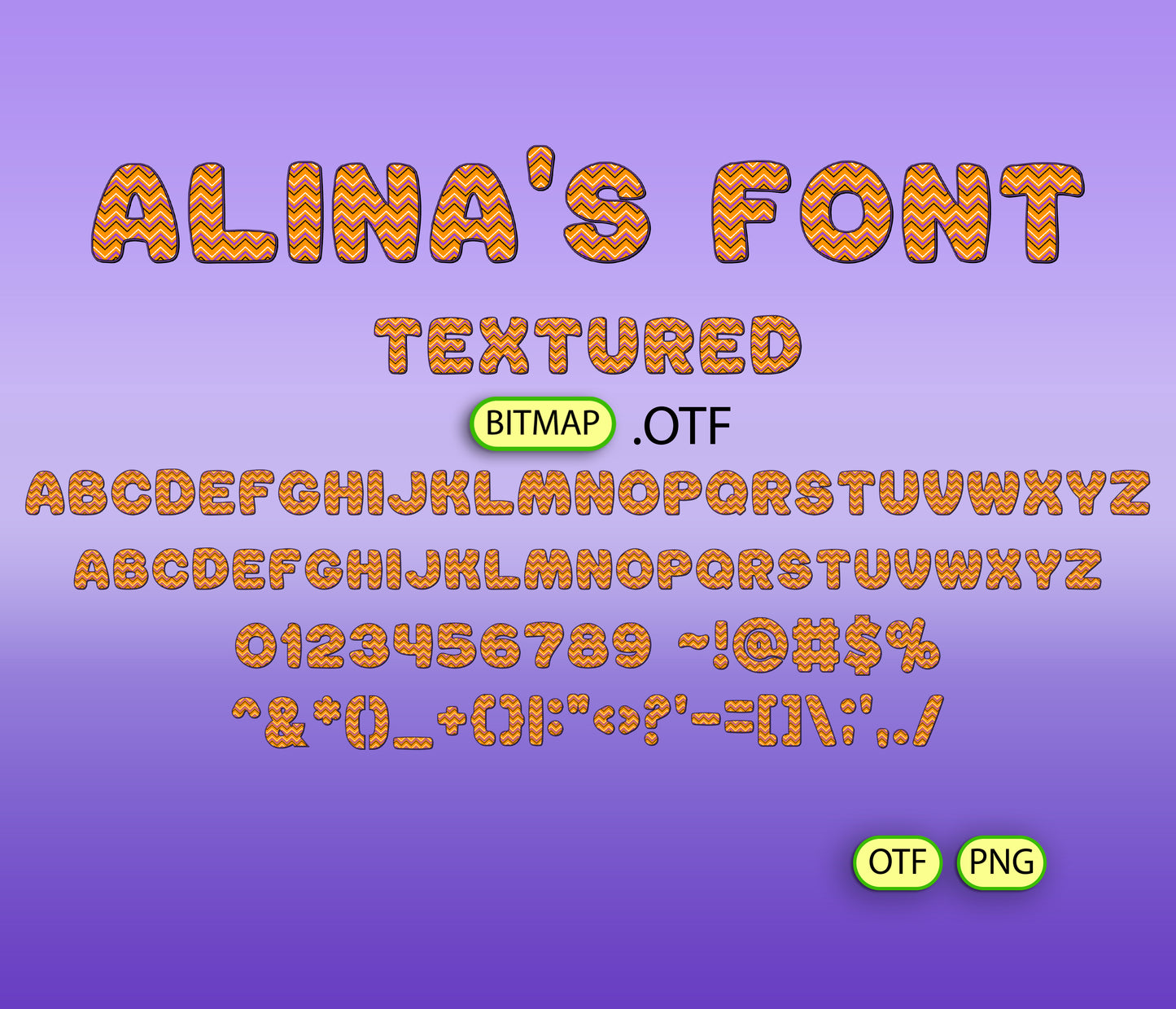 Halloween Spooky Nightmare Pattern Font