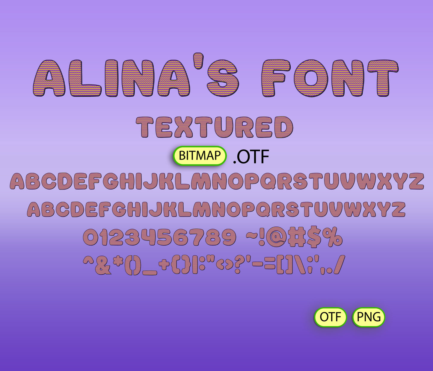 Autumn Nightmare Pattern Font