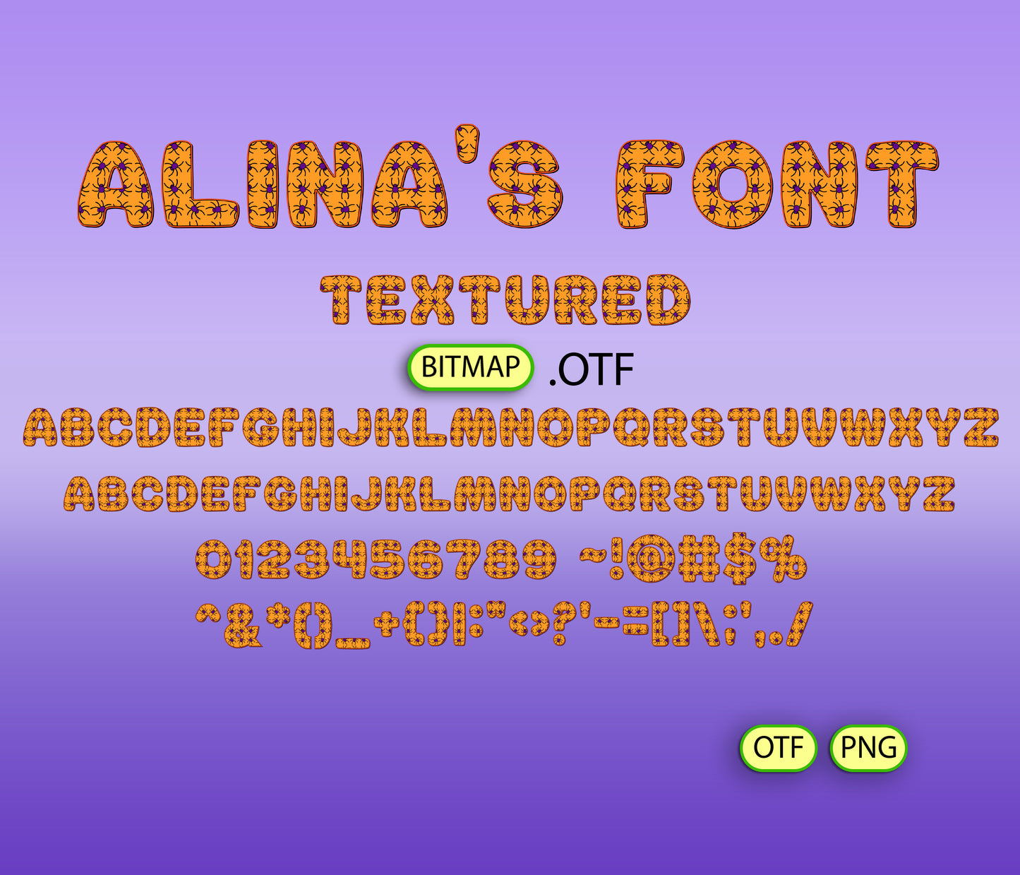 Halloween Magic Pattern Fonts Textured Big Bundle