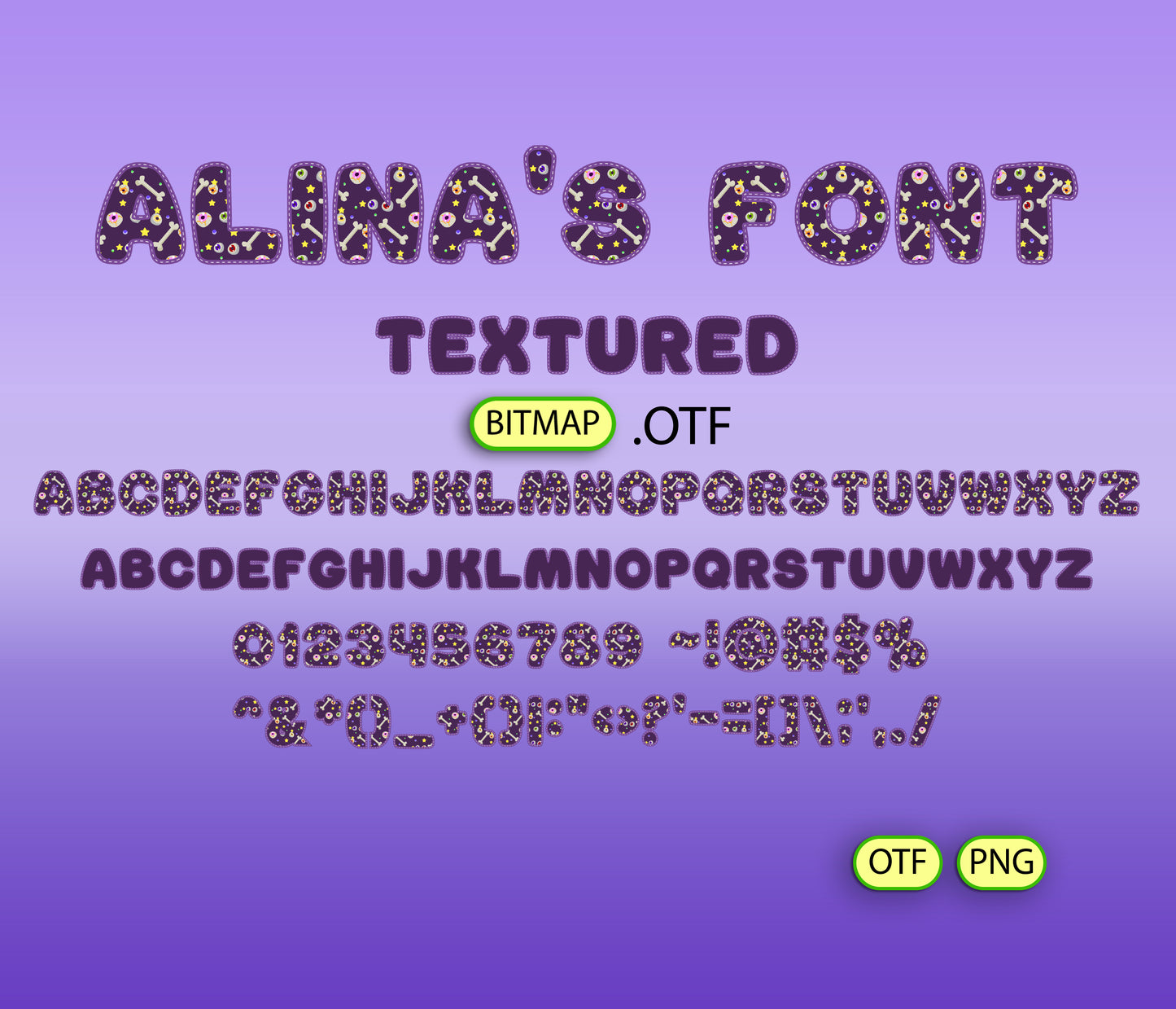 Halloween Skull Warriors Pattern Font