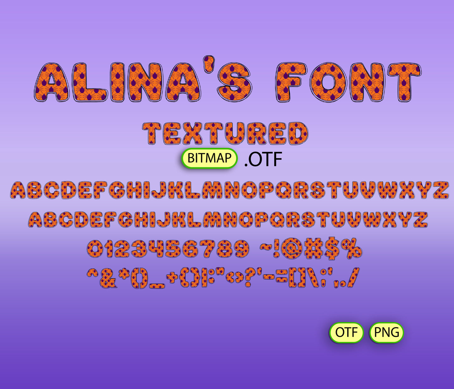 Monster Mayhem Pattern Font