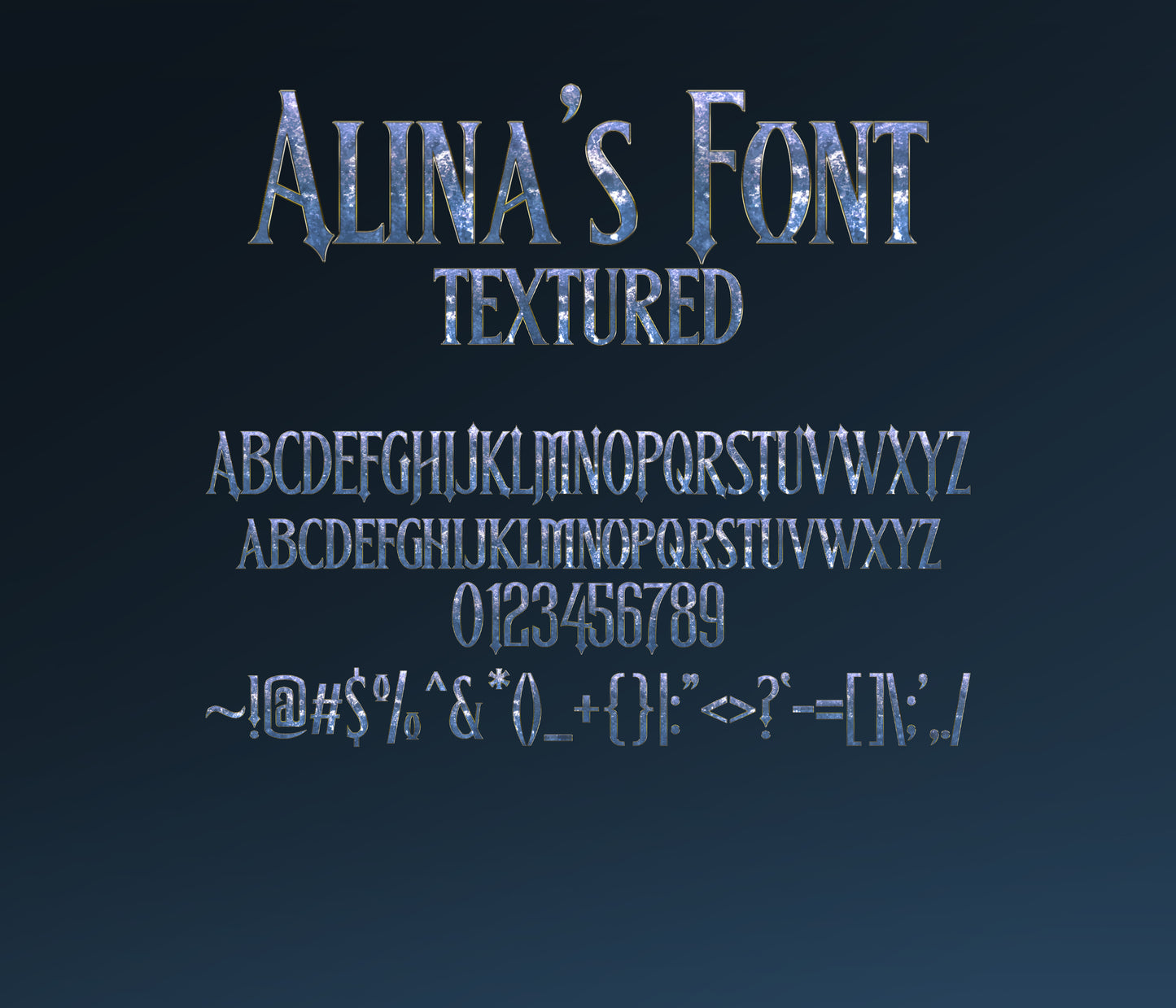 Haunted Mansion Textured Font