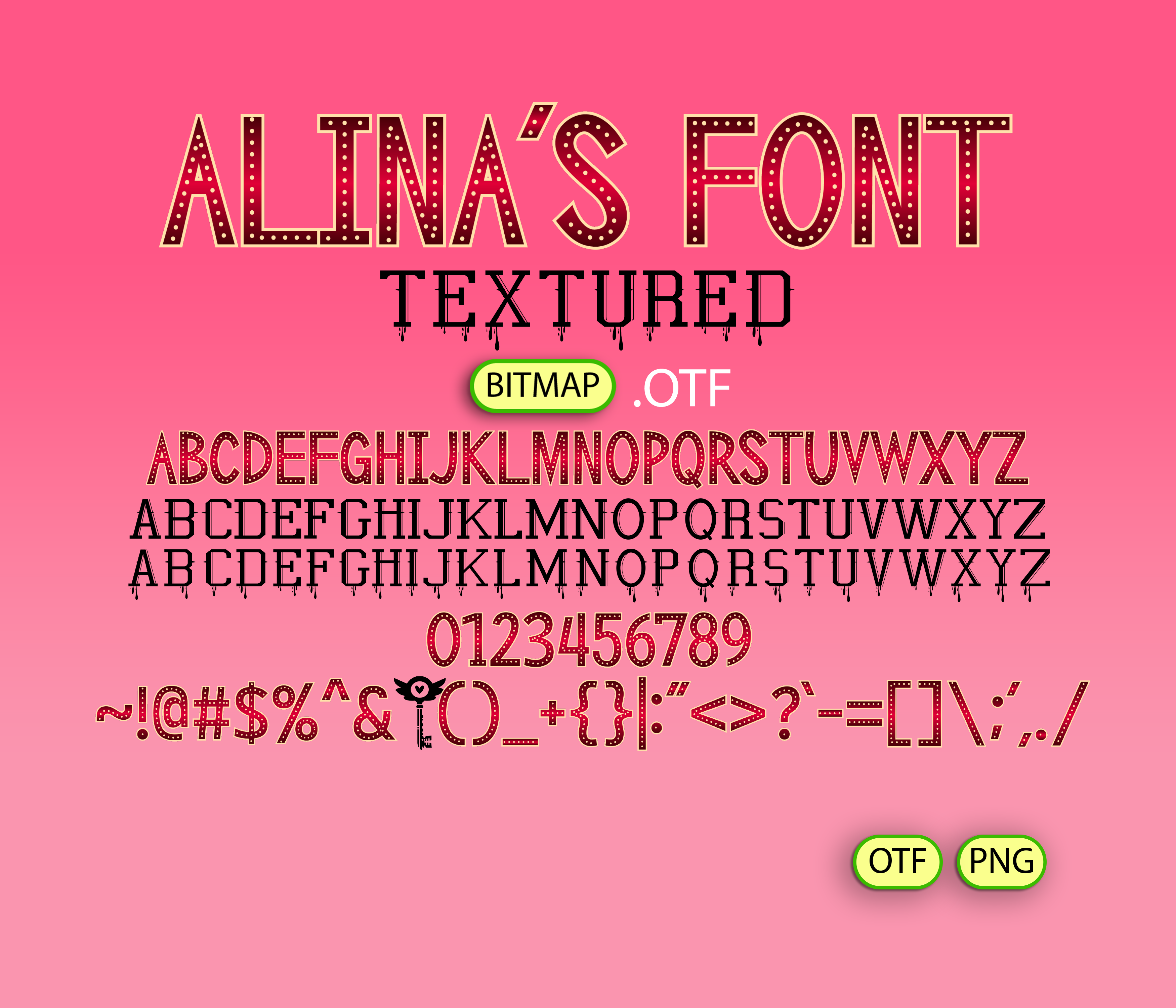Infernal Inn Font Textured Bundle – Alina's Fonts