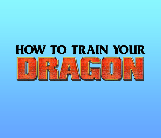 How To Train Your Dragon 5 Font Textured