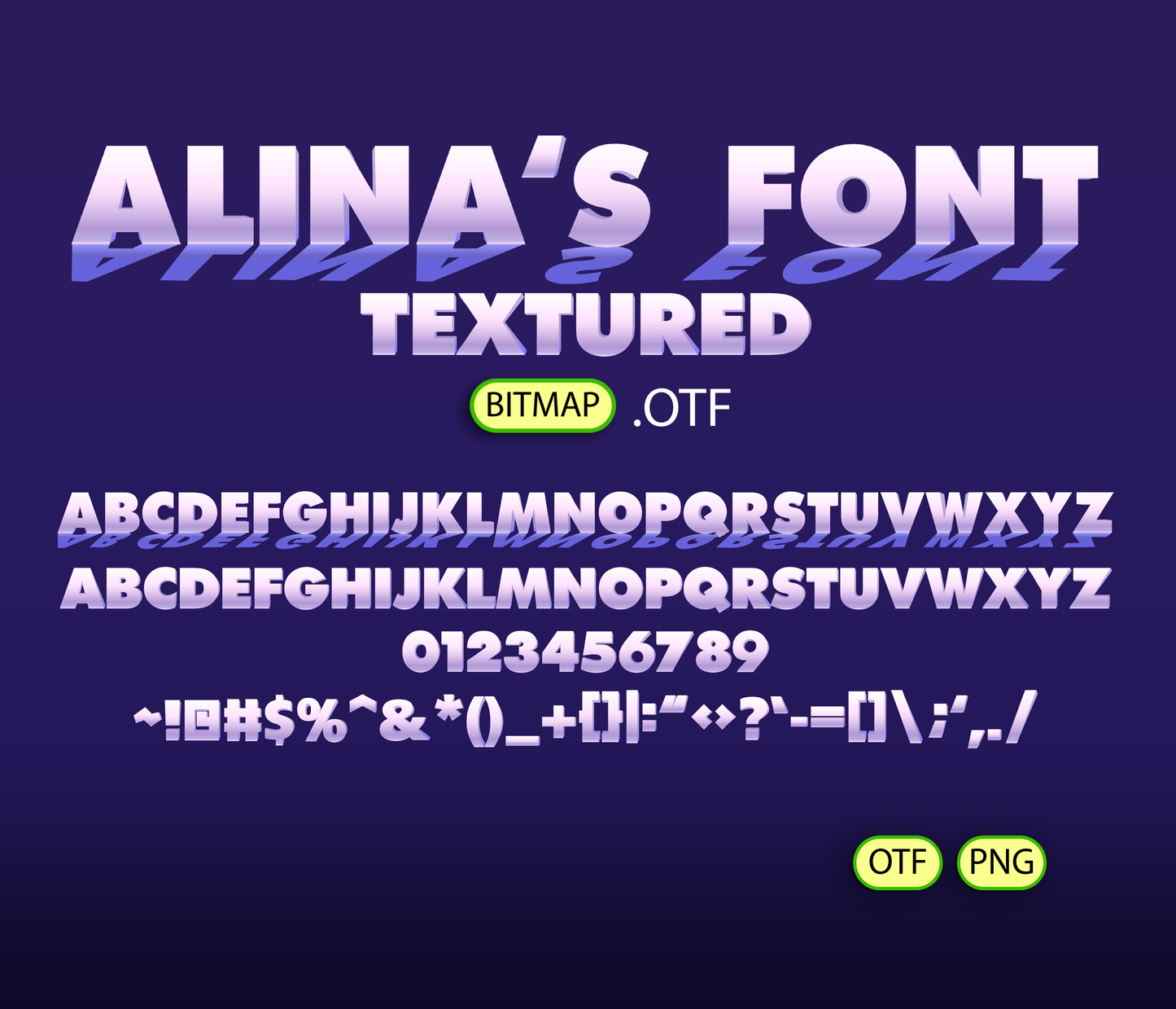 Imagination Font Textured