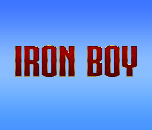 Iron Man 4 Textured Font